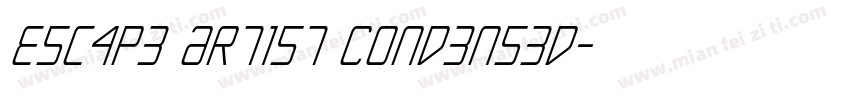 Escape Artist Condensed字体转换